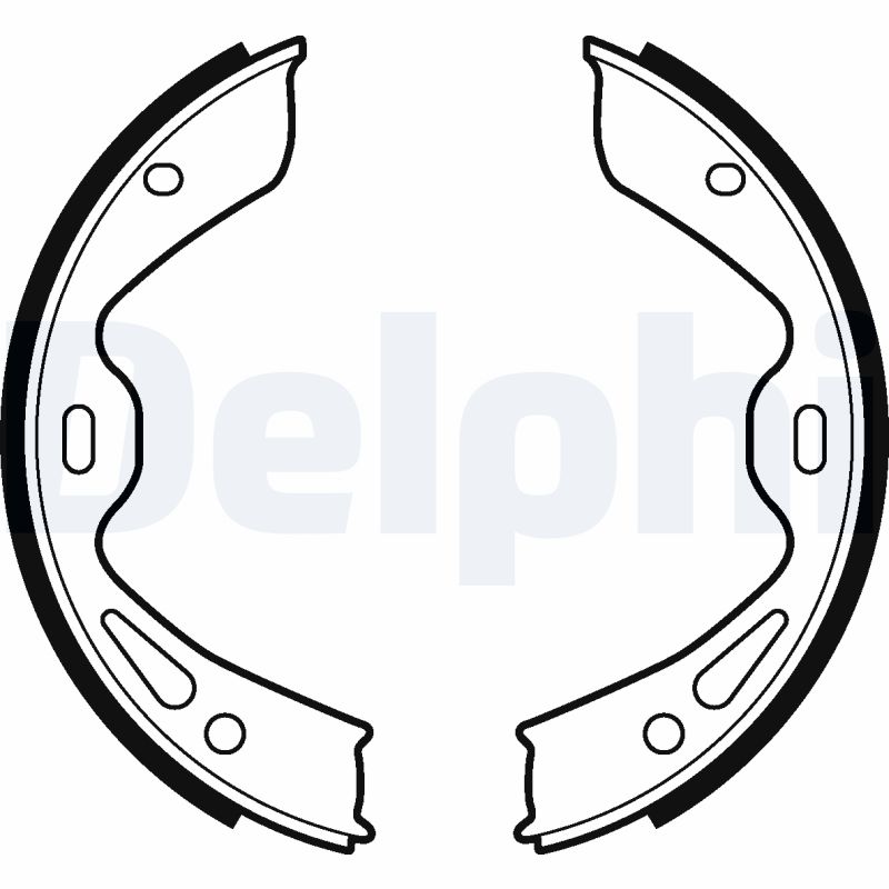 Комплект тормозных колодок, стояночная тормозная система   LS2120   DELPHI
