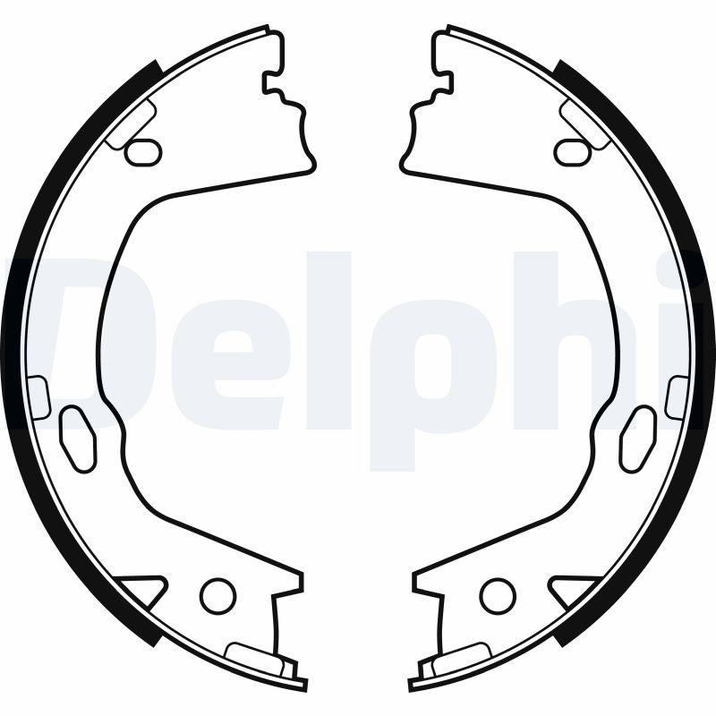 Комплект гальмівних колодок, стоянкове гальмо   LS2153   DELPHI