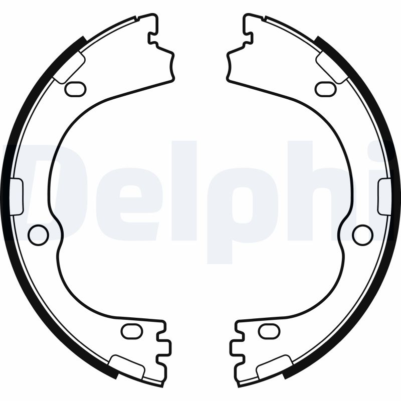 Комплект тормозных колодок, стояночная тормозная система   LS2166   DELPHI