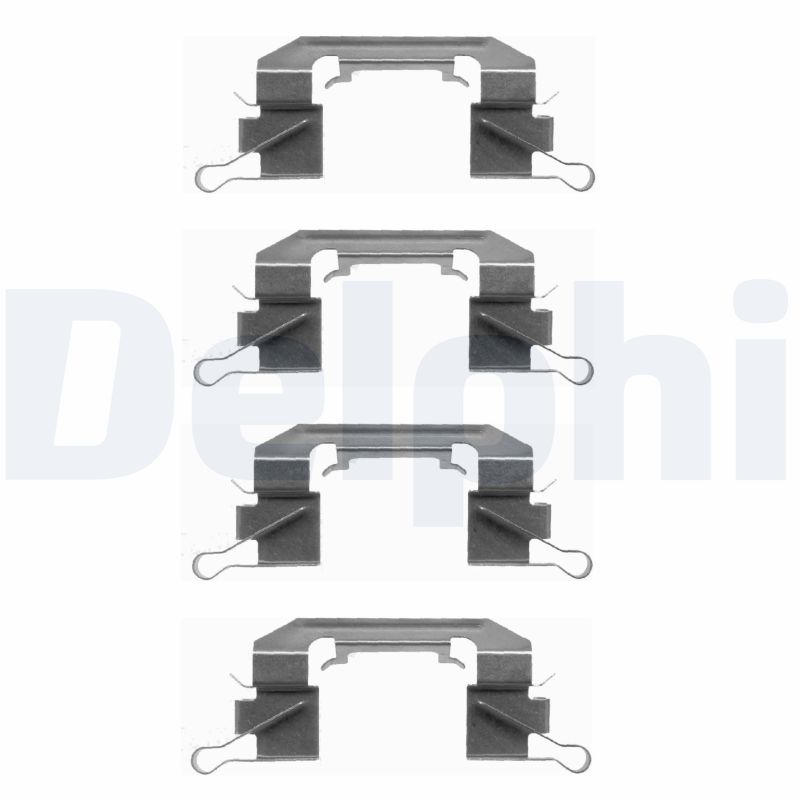 Комплектующие, колодки дискового тормоза   LX0442   DELPHI