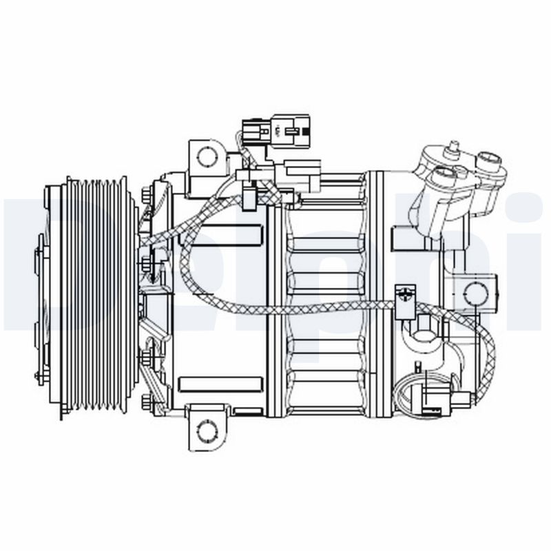 Компрессор, кондиционер   CS20477   DELPHI