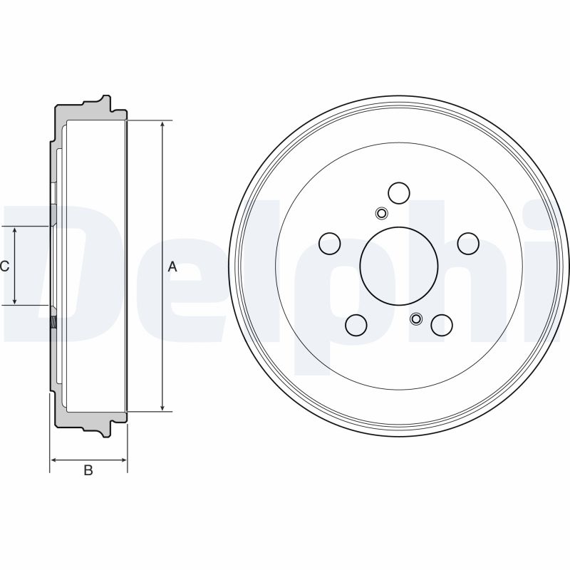 Гальмівний барабан   BF536   DELPHI