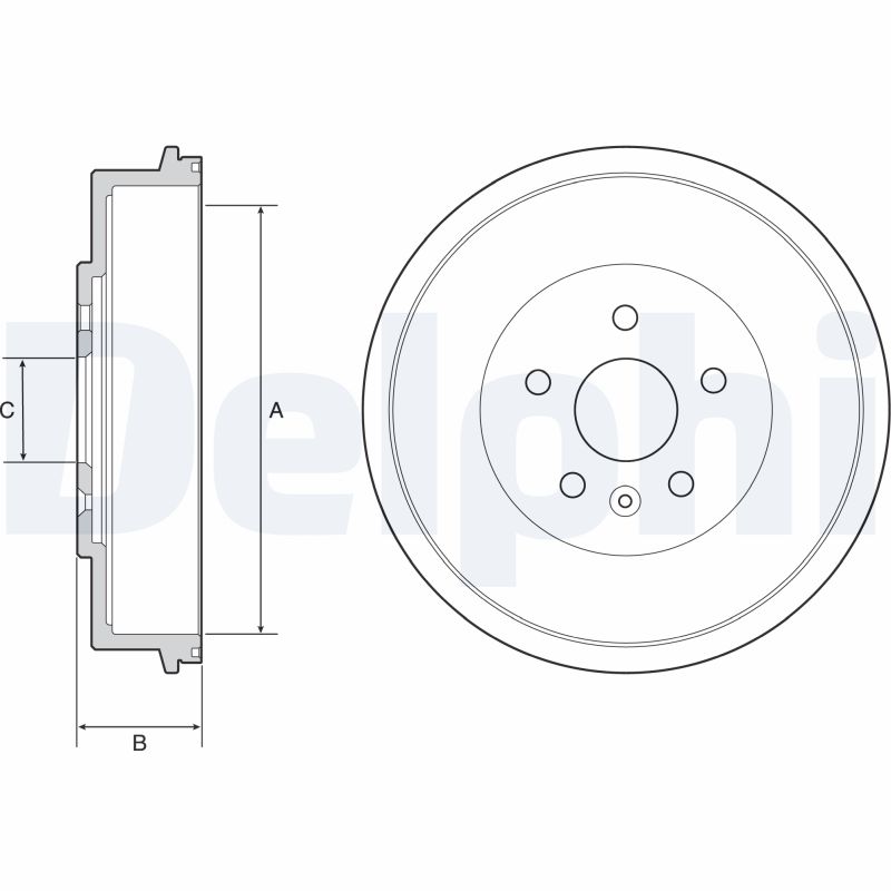 Гальмівний барабан   BF553   DELPHI