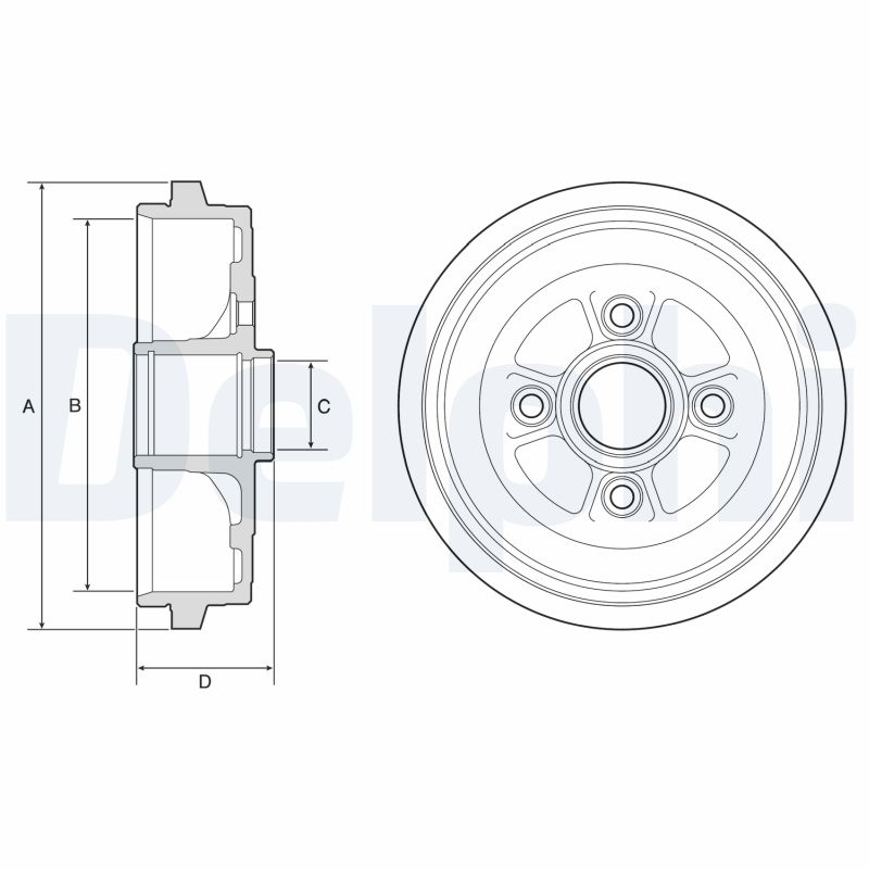 Тормозной барабан   BF574   DELPHI