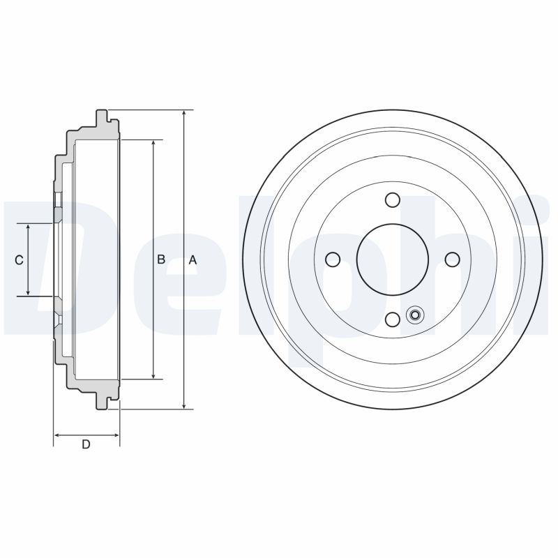 Гальмівний барабан   BF592   DELPHI