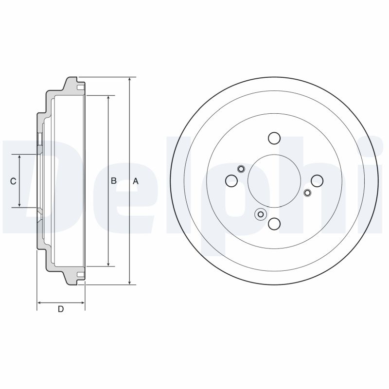 Гальмівний барабан   BF596   DELPHI