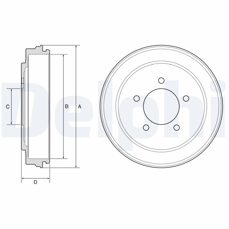 Тормозной барабан   BF600   DELPHI
