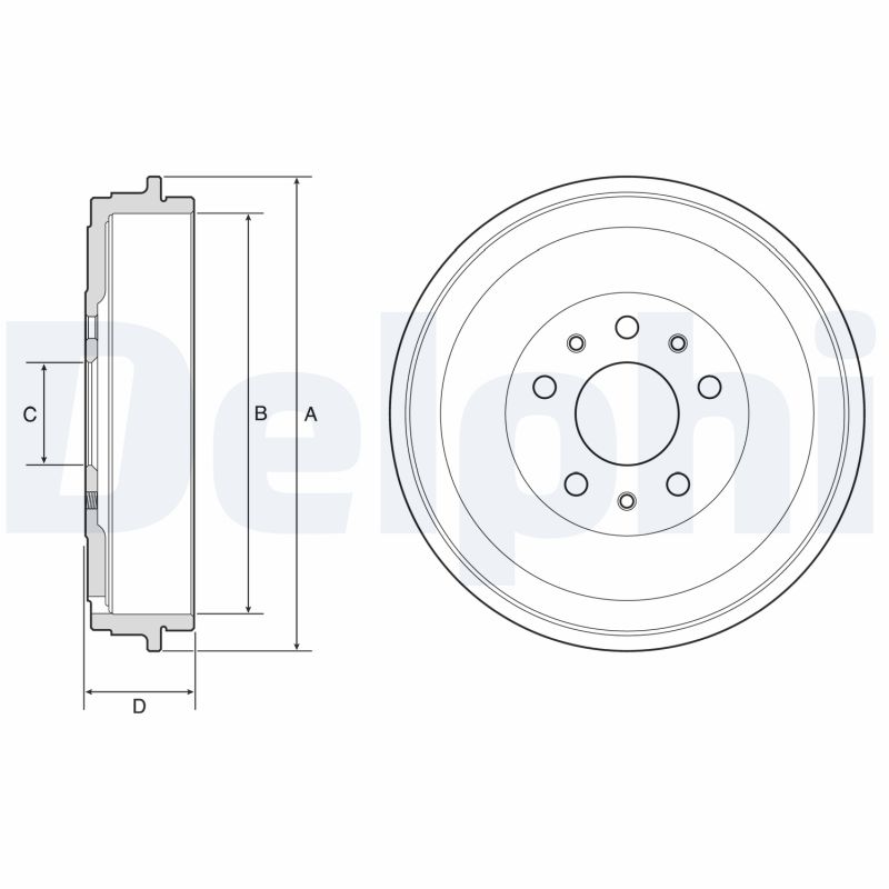 Гальмівний барабан   BF767   DELPHI