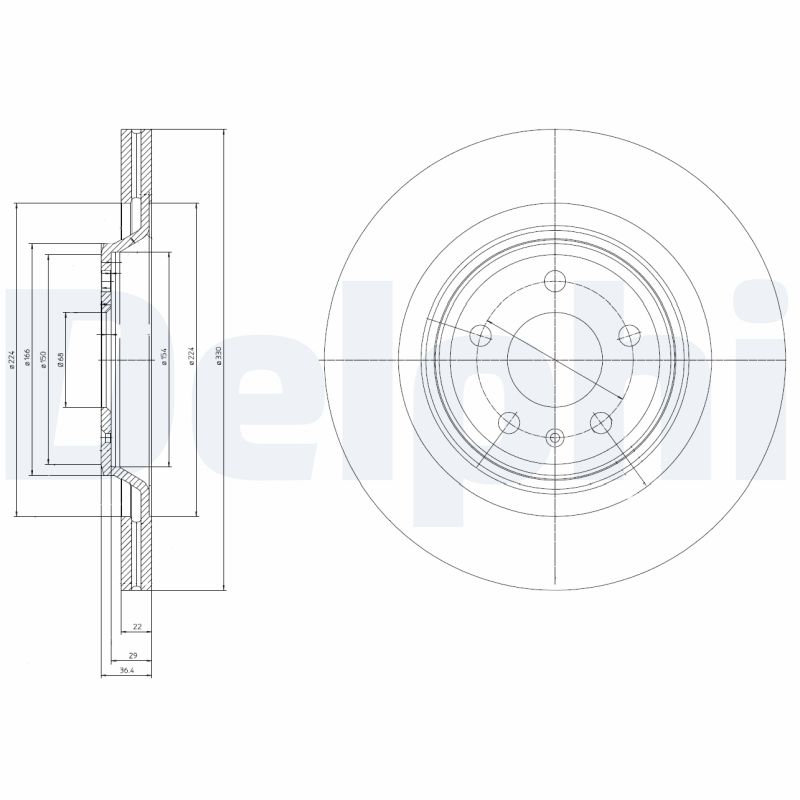 Тормозной диск   BG4078   DELPHI