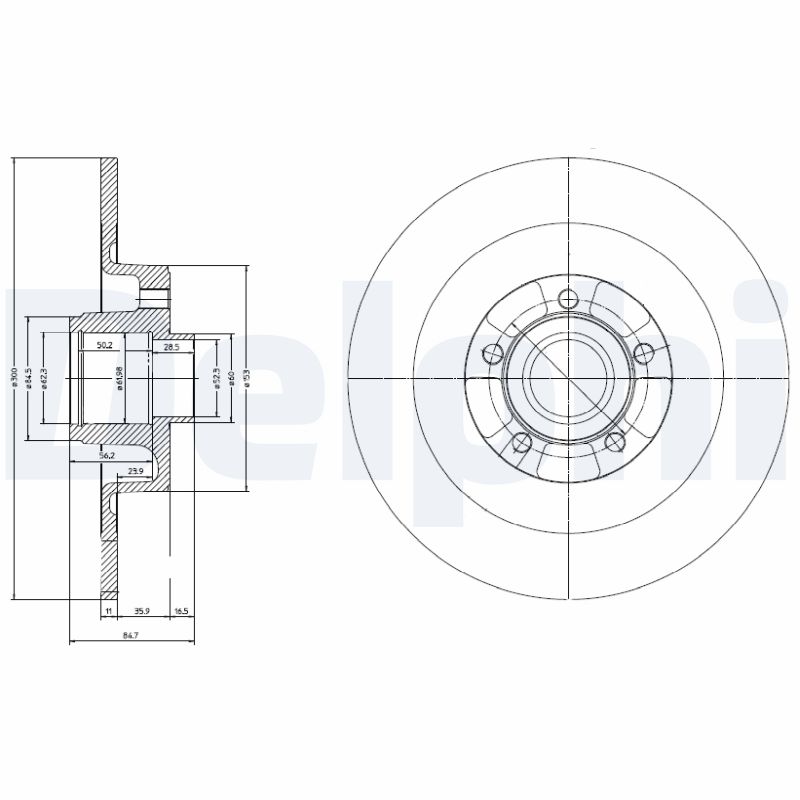 Тормозной диск   BG9024RS   DELPHI