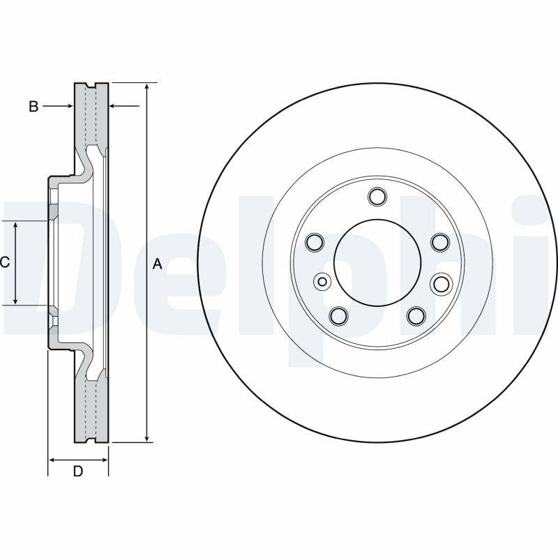 Гальмівний диск   BG9119C   DELPHI