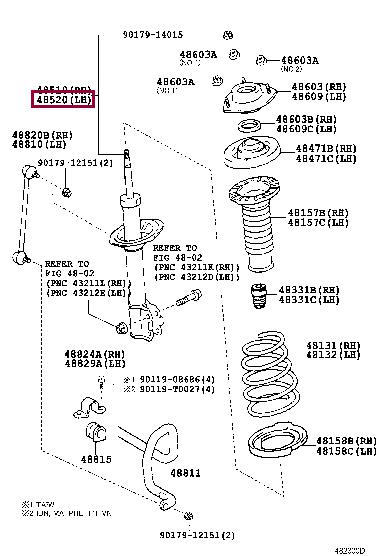 Амортизатор   48520-09G41   TOYOTA