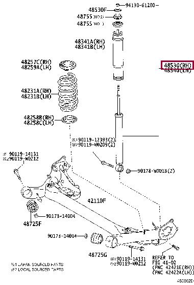 Амортизатор   48530-8Z045   TOYOTA