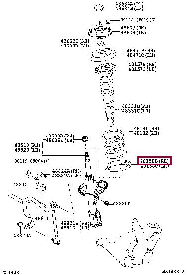 Буфер, підвіска   4815847010   TOYOTA