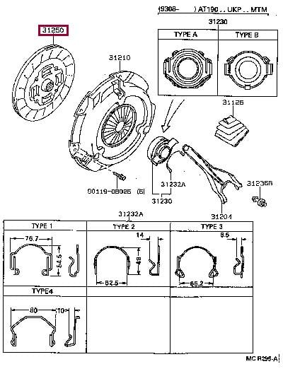 Диск зчеплення   3125005101   TOYOTA