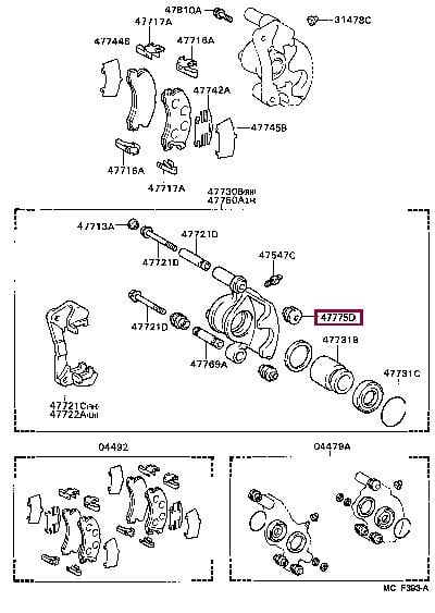 Комплект направляющей гильзы   4777532020   TOYOTA