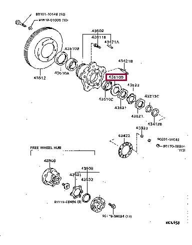 Комплект колісних підшипників   90214-42030   TOYOTA