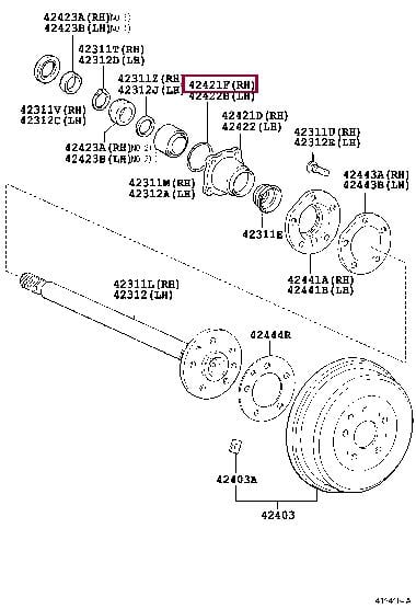 Комплект колісних підшипників   9030185004   TOYOTA