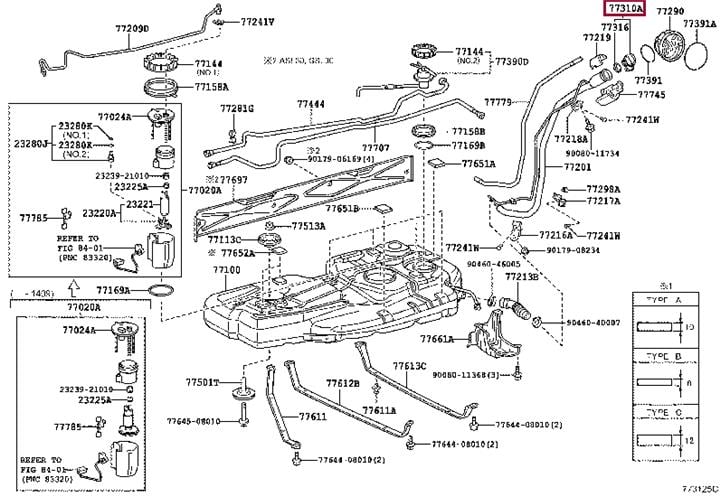 Крышка, топливной бак   77300-52040   TOYOTA