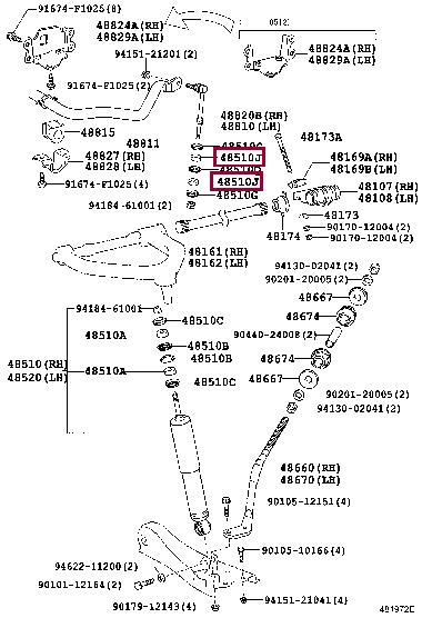 Опора, стабилизатор   9094801080   TOYOTA