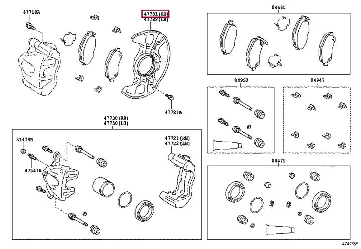 Отражатель, диск тормозного механизма   477810F010   TOYOTA