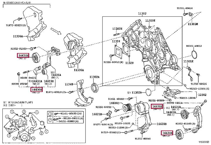 Паразитный / ведущий ролик, поликлиновой ремень   88420-60350   TOYOTA