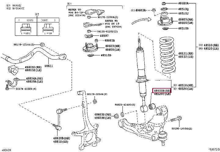 Подвеска, рычаг независимой подвески колеса   48536-60010   TOYOTA