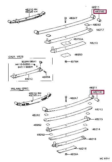 Подвеска, рычаг независимой подвески колеса   90389-14037   TOYOTA