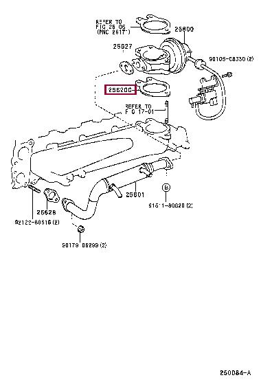 Ущільнення, корпус випускного колектора, TOYOTA 26171-30011 Ущільнення, корпус випускного колектора, TOYOTA 26171-30011