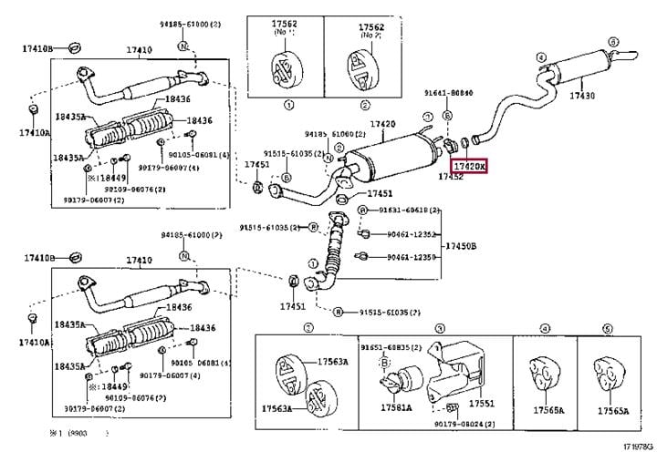 Прокладка, труба выхлопного газа   1745150050   TOYOTA