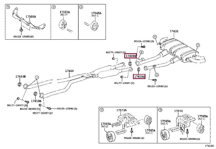 Прокладка, труба выхлопного газа   90917-06083   TOYOTA