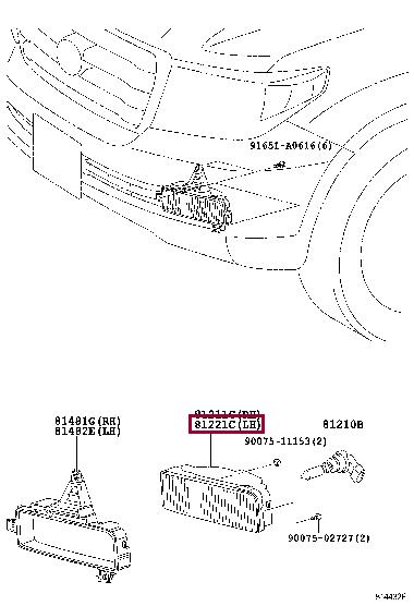 Противотуманная фара   8122160141   TOYOTA