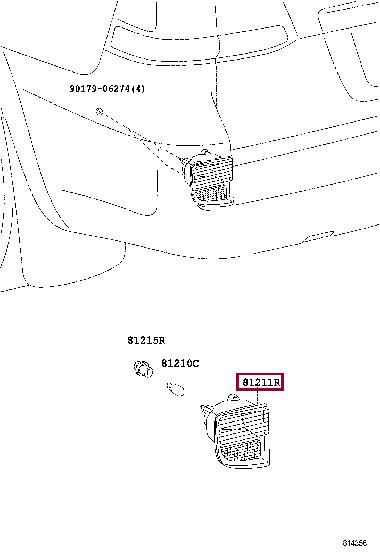 Противотуманная фара   81456-60070   TOYOTA