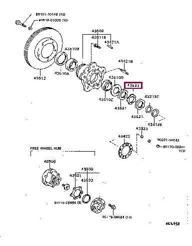 Кришка, підшипник колеса з пильовиком, TOYOTA 90215-42025 Кришка, підшипник колеса з пильовиком, TOYOTA 90215-42025