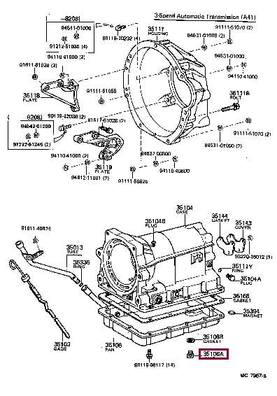 Резьбовая пробка, масляный поддон   9034110011   TOYOTA