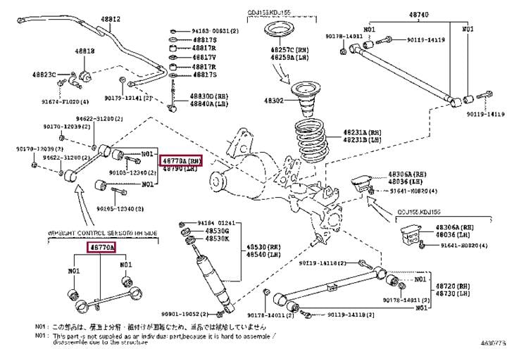 Рычаг независимой подвески колеса, подвеска колеса   48710-60160   TOYOTA