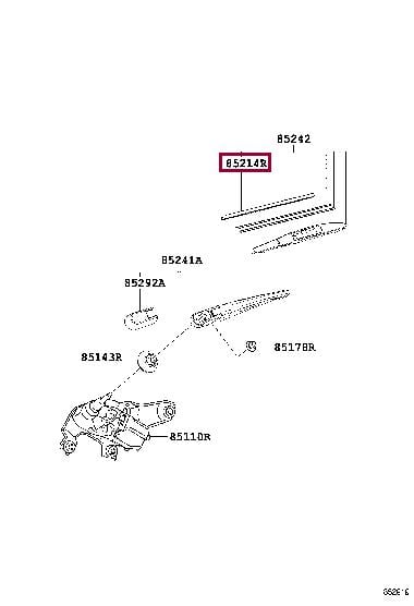 Щітка двірника   85214-42060   TOYOTA