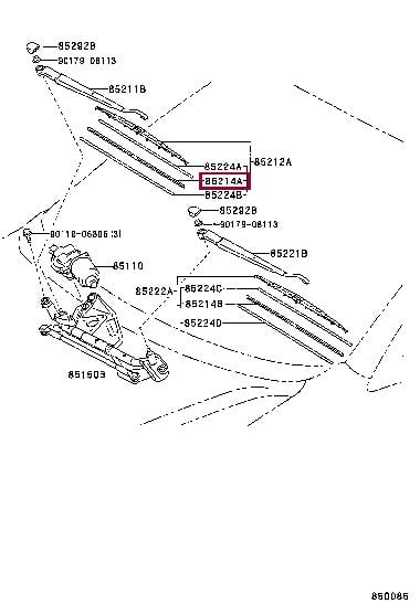 Щетка стеклоочистителя   8521468011   TOYOTA