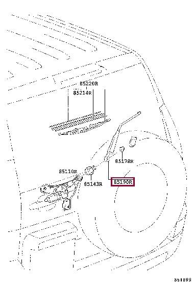 Щетка стеклоочистителя   8524160120   TOYOTA