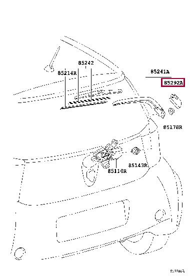 Щітка двірника   8529242010   TOYOTA