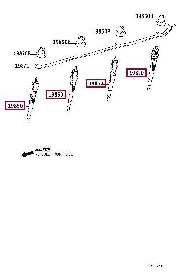 Свічка розжарювання   19850 30010   TOYOTA