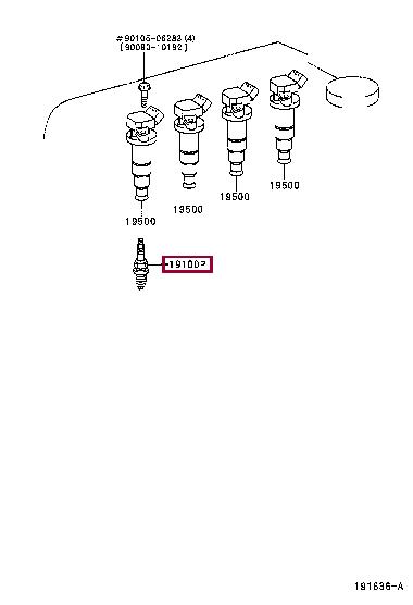 Свічка запалювання   90080-91184   TOYOTA