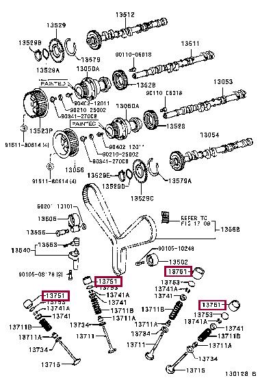 Штовхач клапана   13751-50031   TOYOTA