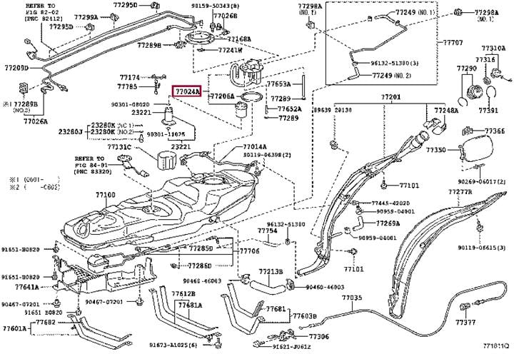 Фільтр палива   7702442080   TOYOTA