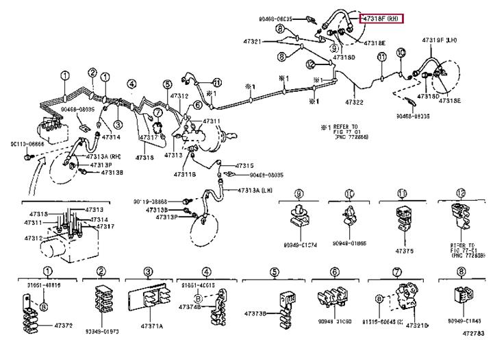 Гальмівний шланг   9094702E88   TOYOTA