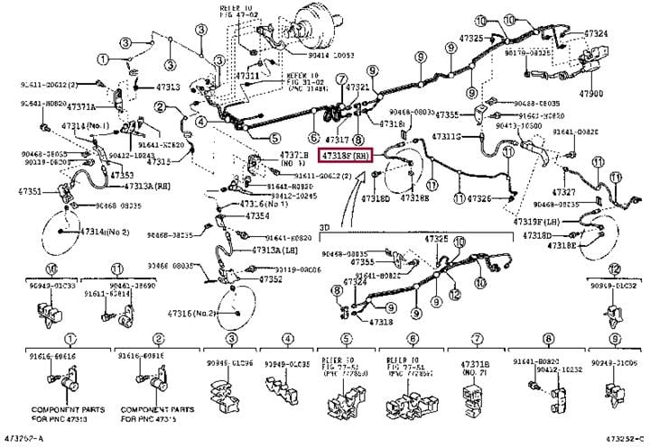 Гальмівний шланг   9094702F23   TOYOTA