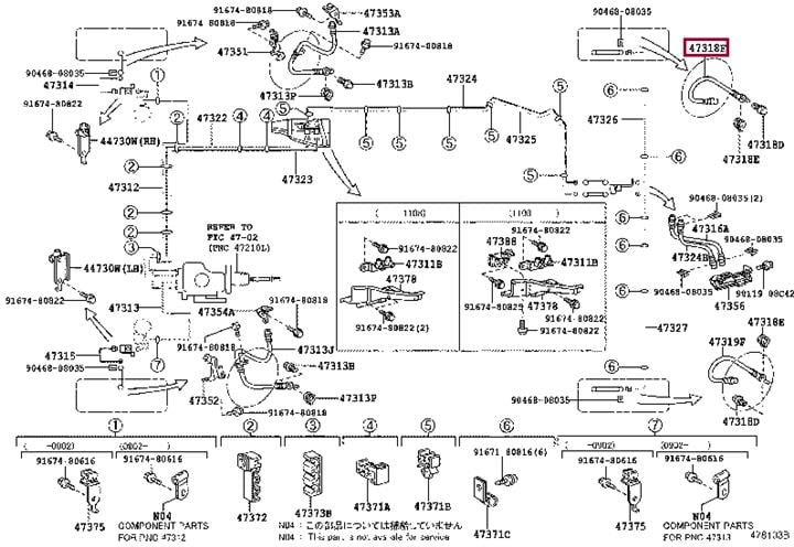 Гальмівний шланг   9094702F37   TOYOTA