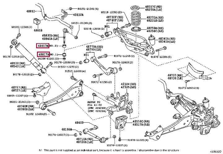 Тяга / стойка, стабилизатор   48817-48010   TOYOTA