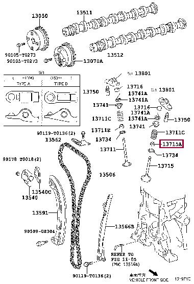 Ущільнювальне кільце, шток клапана   90080-31084   TOYOTA