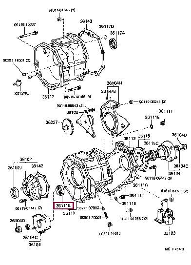 Уплотнительное кольцо вала, приводной вал   90311-41012   TOYOTA